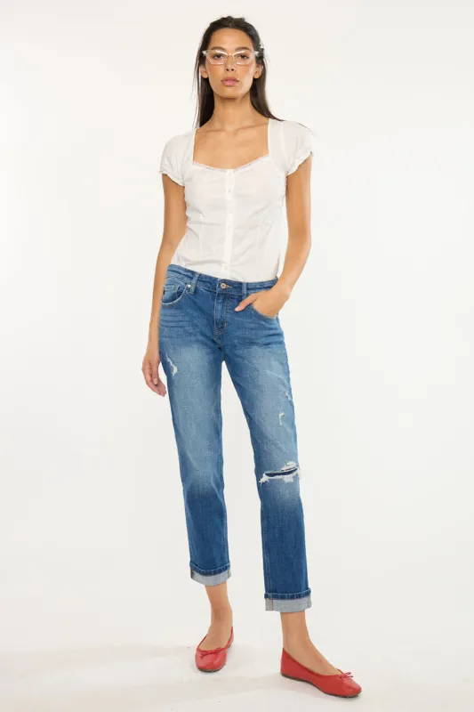 Lexington Mid Rise Boyfriend made by Kan Can