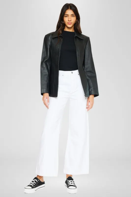 Mara Ultra High Rise 90s Wide Jeans – Rigid Pleated Fit made by Kan Can