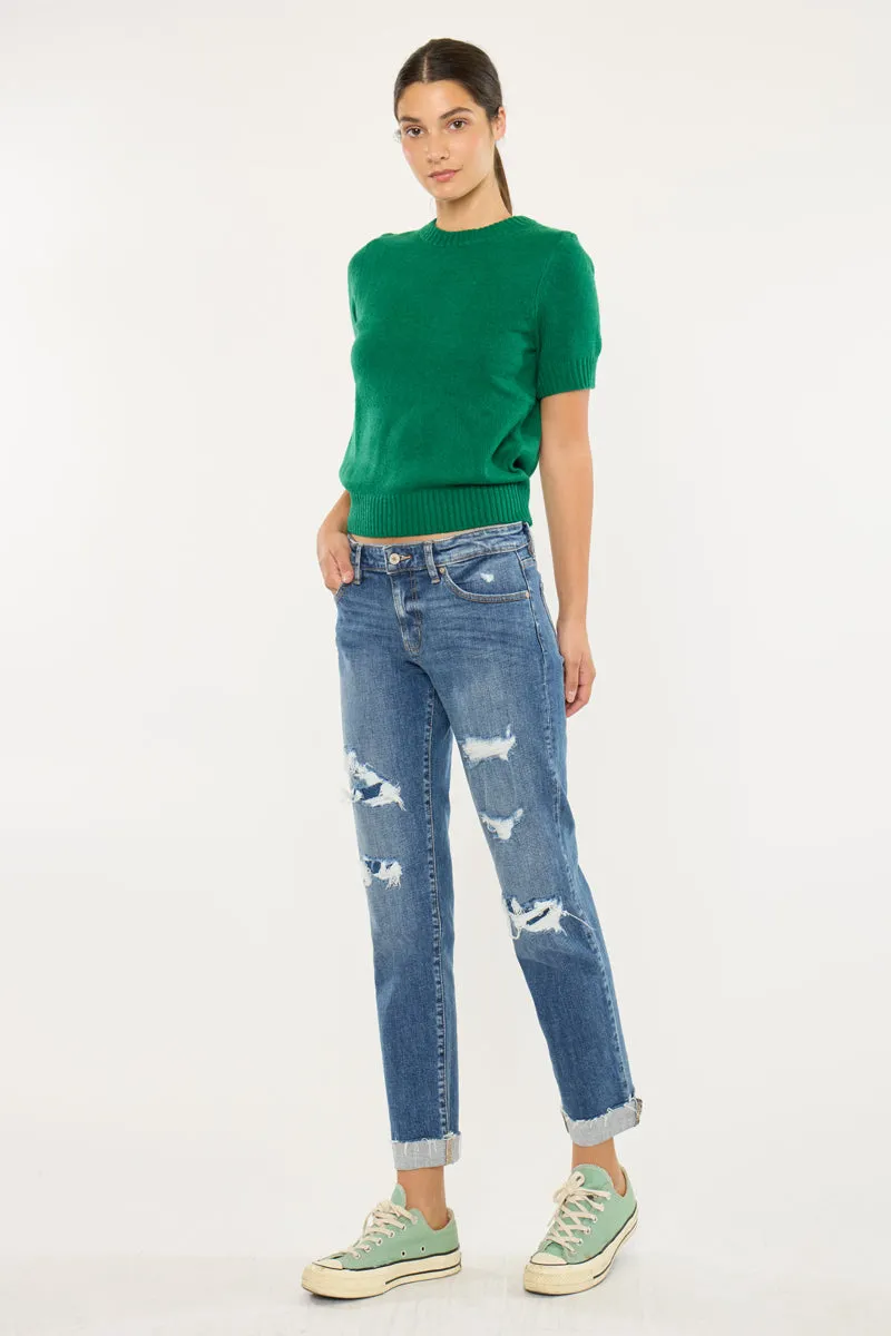 Nina Mid Rise Slim Boyfriend sold by Kan Can product image thumbnail 4