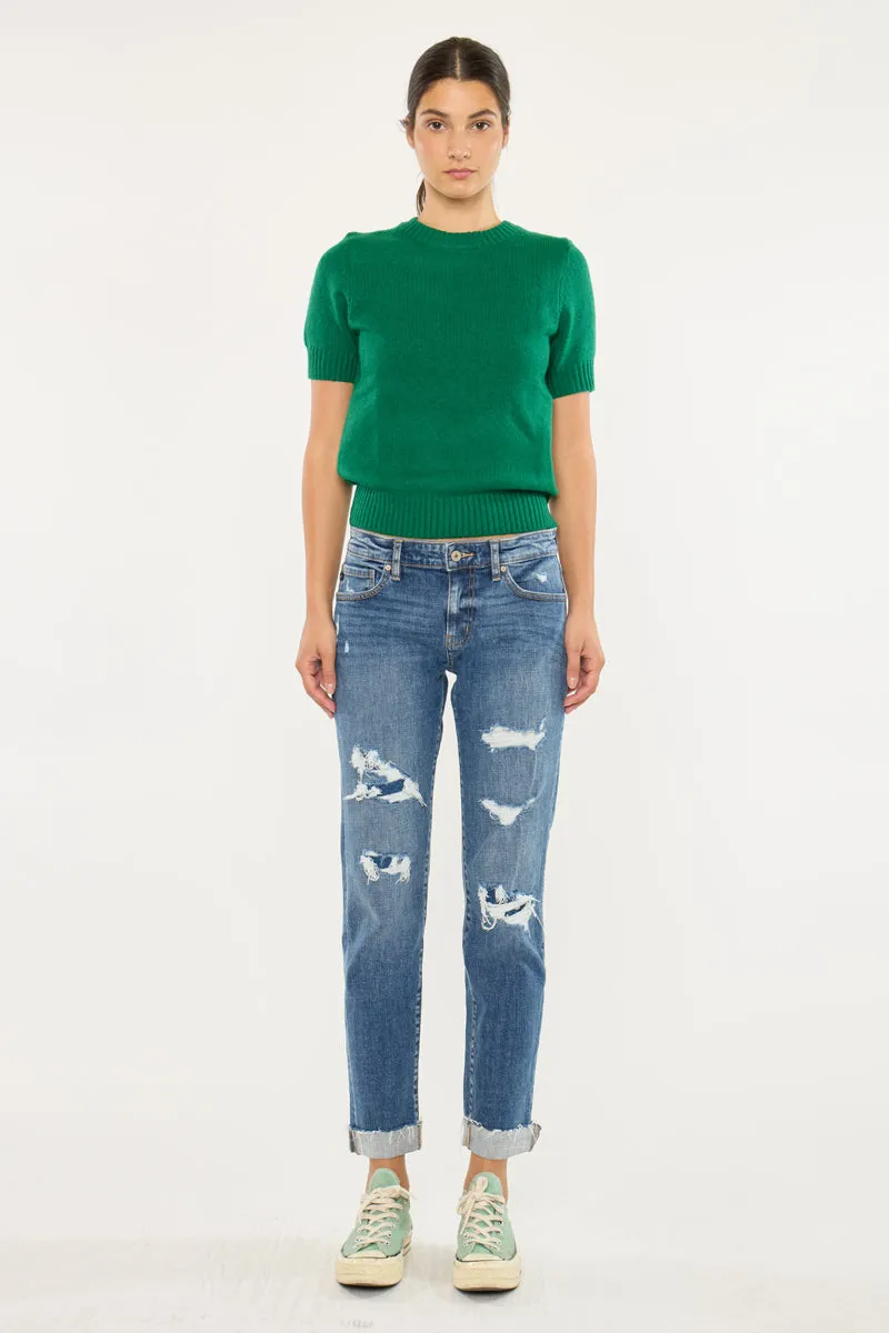 Nina Mid Rise Slim Boyfriend sold by Kan Can product image thumbnail 5