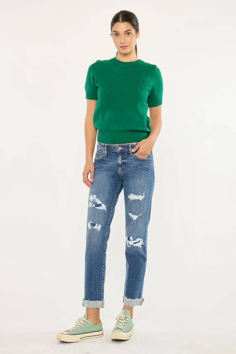 Nina Mid Rise Slim Boyfriend sold by Kan Can product image thumbnail 3