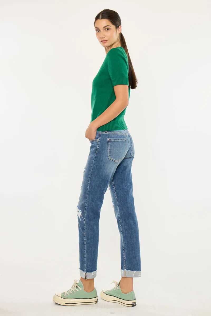 Nina Mid Rise Slim Boyfriend sold by Kan Can product image thumbnail 2
