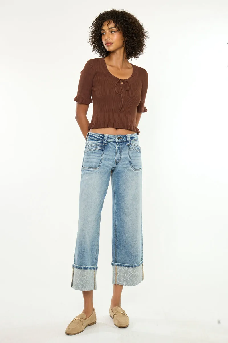 Anley Mid Rise Crop Wide sold by Kan Can product image thumbnail 3