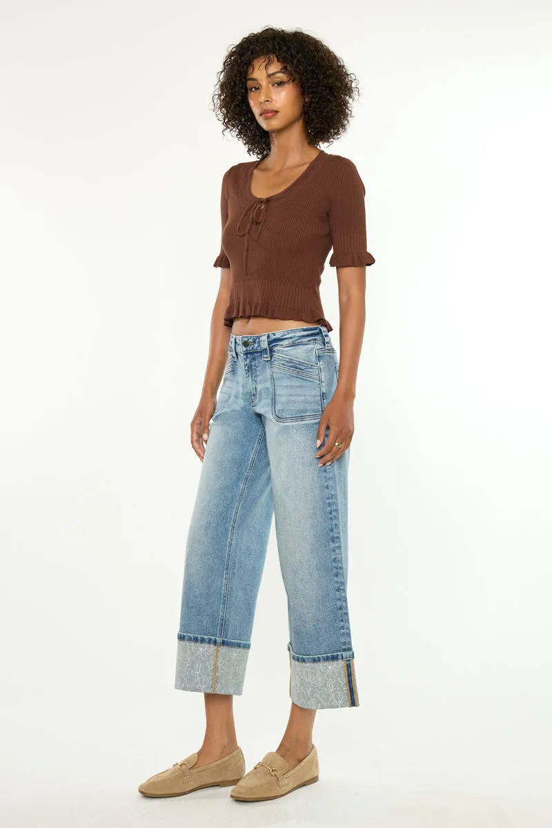 Anley Mid Rise Crop Wide sold by Kan Can product image thumbnail 4