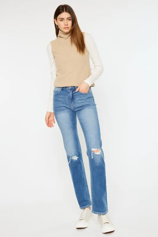 Sultana High Rise Slim Straight Jeans sold by Kan Can