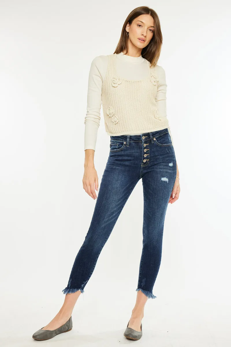 Winston High Rise Crop Skinny sold by Kan Can product image thumbnail 5