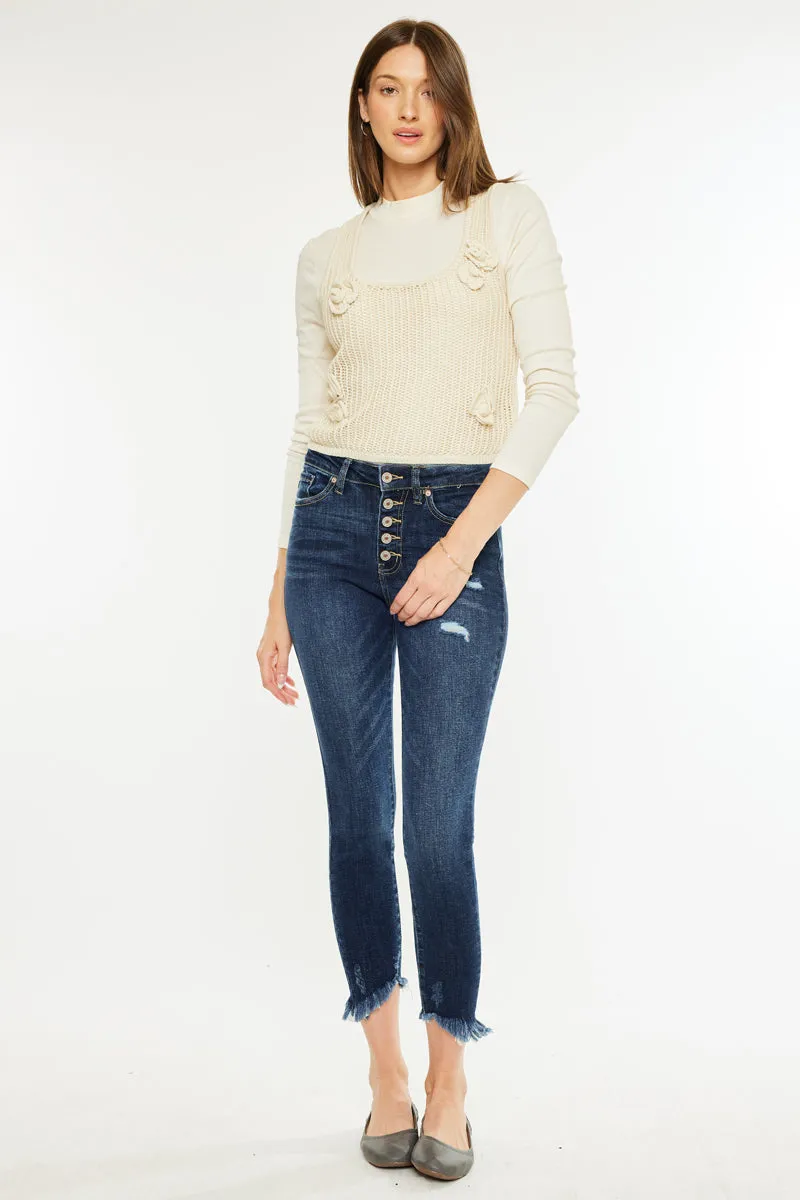 Winston High Rise Crop Skinny sold by Kan Can product image thumbnail 4