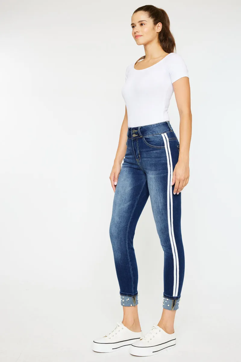 Monique Mid Rise Crop Skinny sold by Kan Can product image thumbnail 5