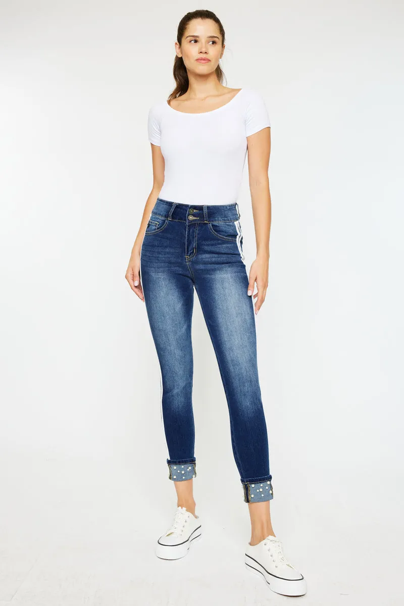 Monique Mid Rise Crop Skinny sold by Kan Can product image thumbnail 4