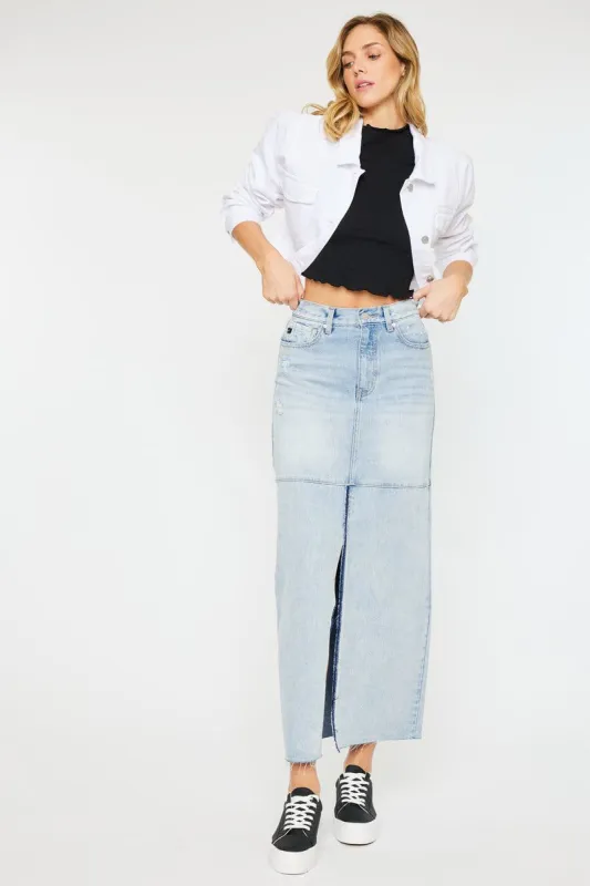 Babe Maxi Denim Skirt sold by Kan Can