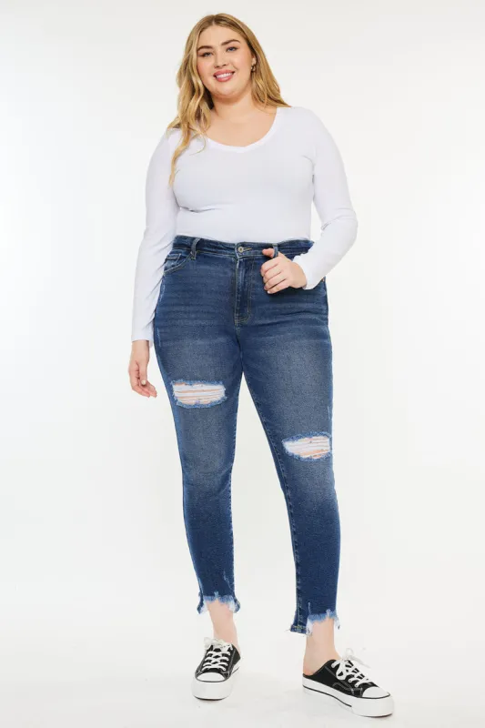 Bunny High Rise Ankle Skinny (Plus Size) sold by Kan Can