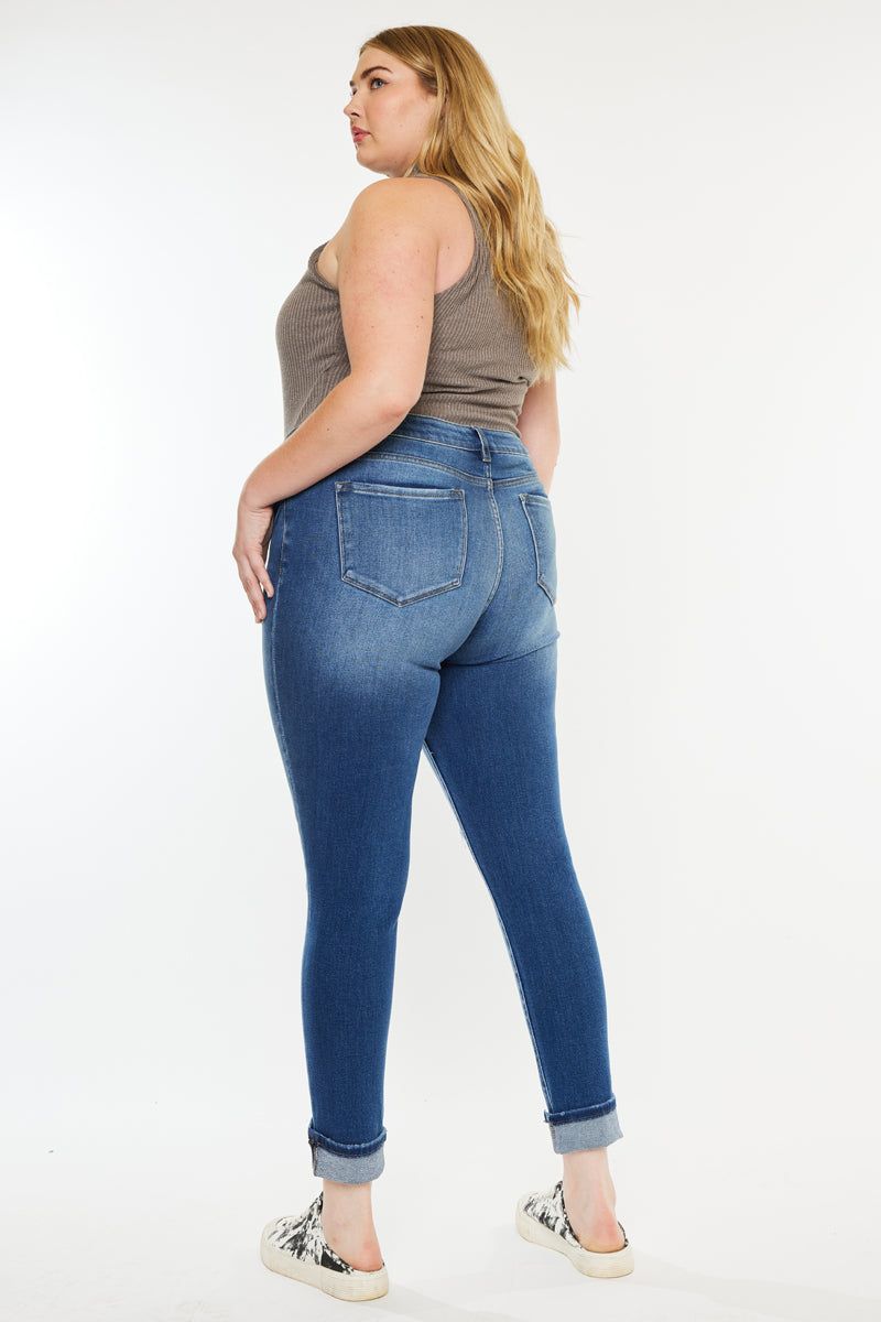 Dorah High Rise Ankle Skinny Jeans (Plus Size) sold by Kan Can product image thumbnail 2