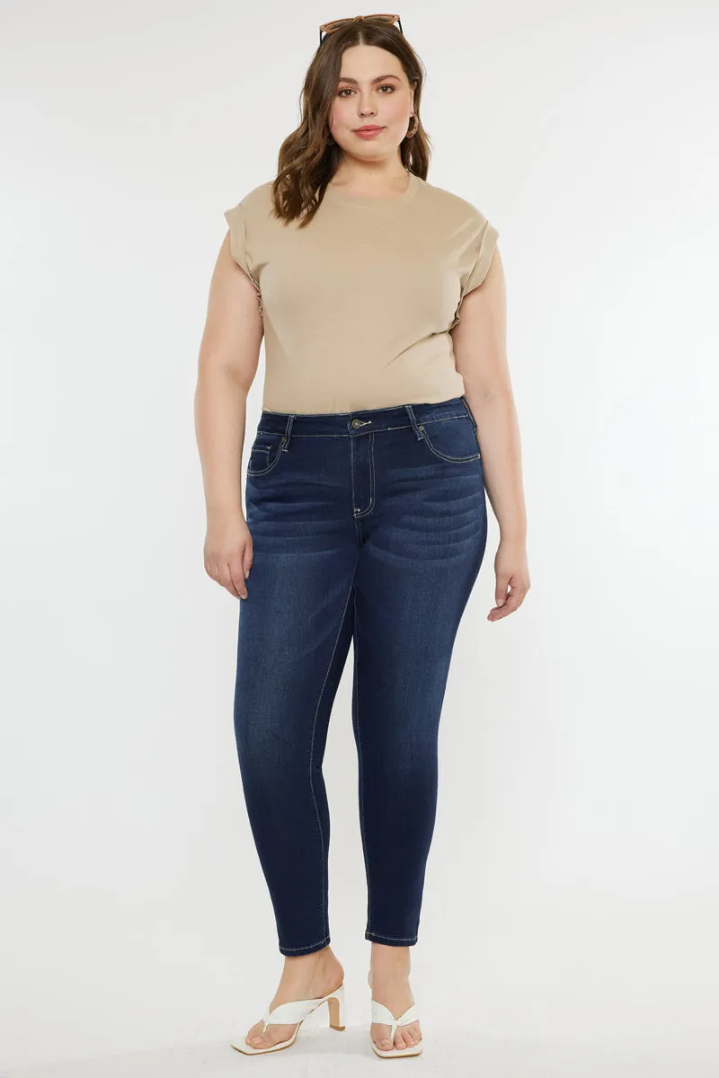 Elizabeth High Rise Super Skinny Jeans (Plus Size) sold by Kan Can
