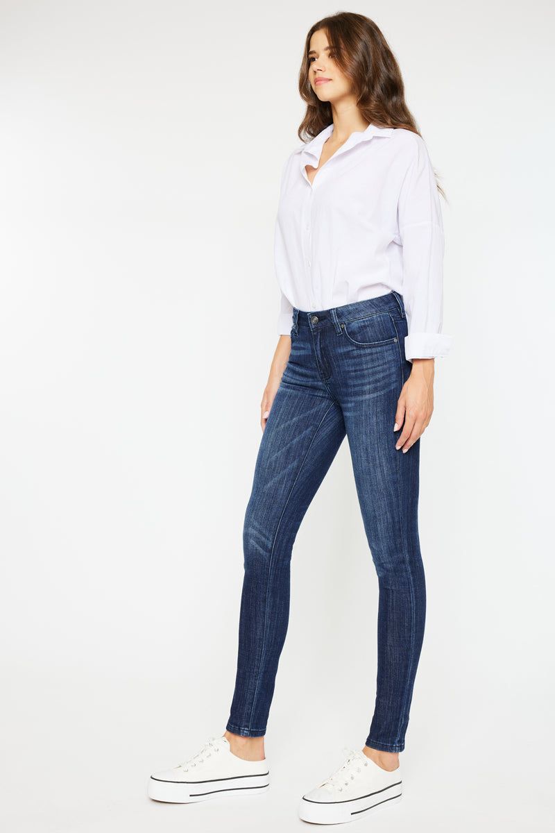 Ashlyn Mid Rise Super Skinny Jeans sold by Kan Can product image thumbnail 4