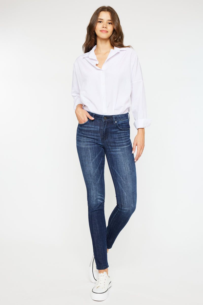 Ashlyn Mid Rise Super Skinny Jeans sold by Kan Can product image thumbnail 3