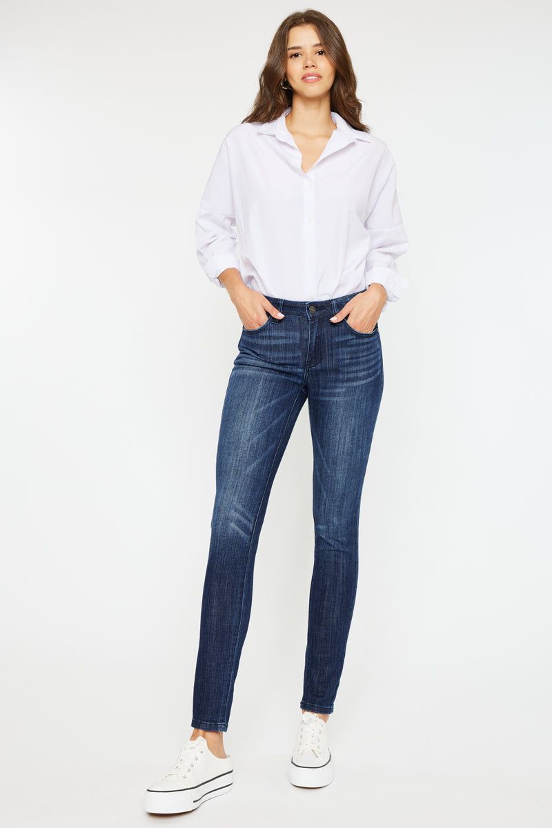 Ashlyn Mid Rise Super Skinny Jeans sold by Kan Can