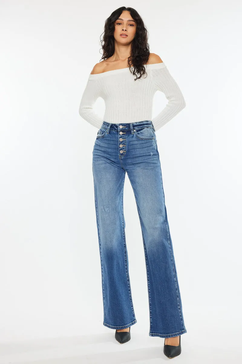 Celine Ultra High Rise 90's Flare Jeans sold by Kan Can product image thumbnail 4