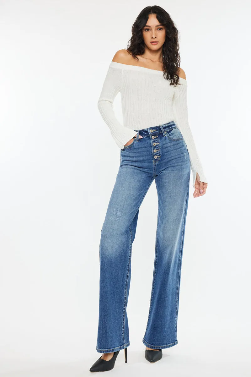 Celine Ultra High Rise 90's Flare Jeans sold by Kan Can product image thumbnail 5