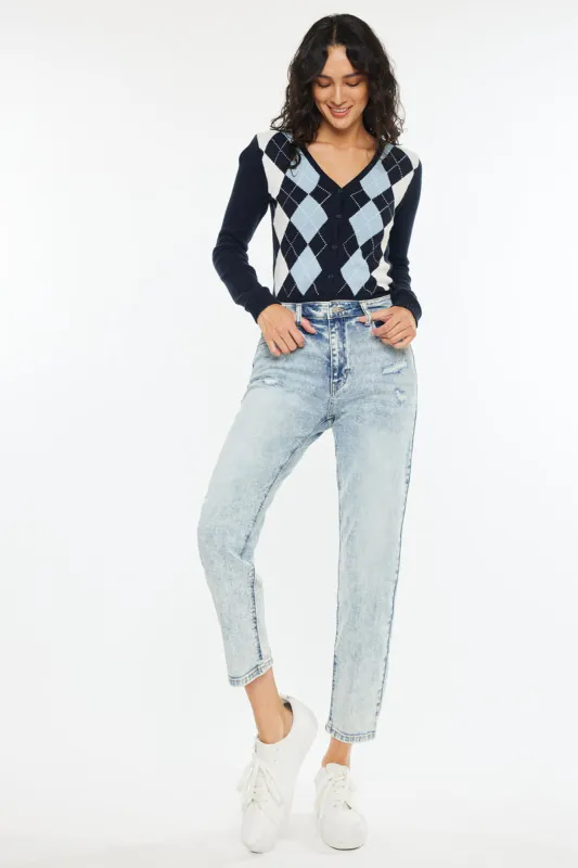 Diane High Rise Mom Jeans sold by Kan Can
