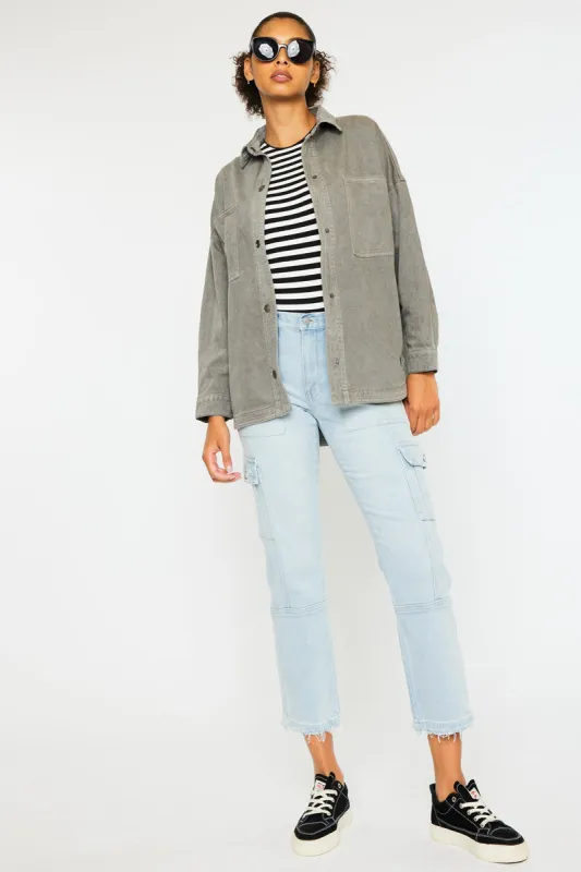 Felicity High Rise Slim Straight Leg Cargo Pants sold by Kan Can