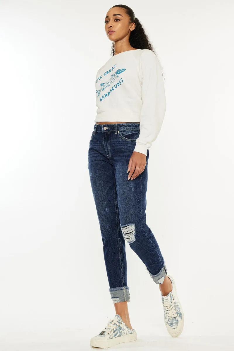 Bernice High Rise Boyfriend Jeans sold by Kan Can product image thumbnail 3
