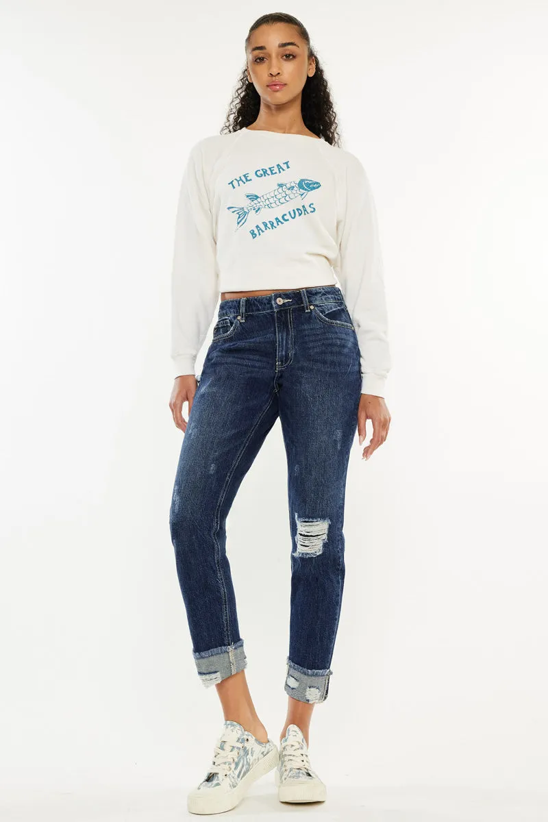 Bernice High Rise Boyfriend Jeans sold by Kan Can product image thumbnail 2