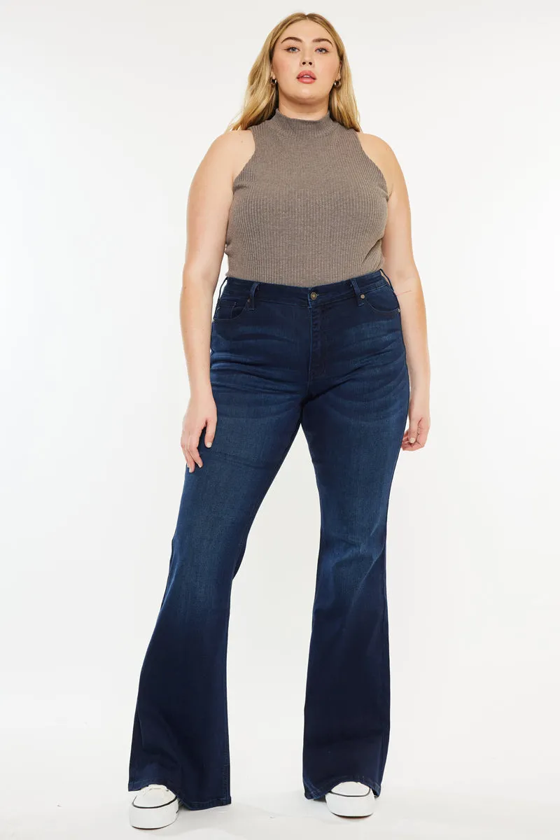 Anna Mid Rise Flare Jeans (Plus Size) sold by Kan Can product image thumbnail 3
