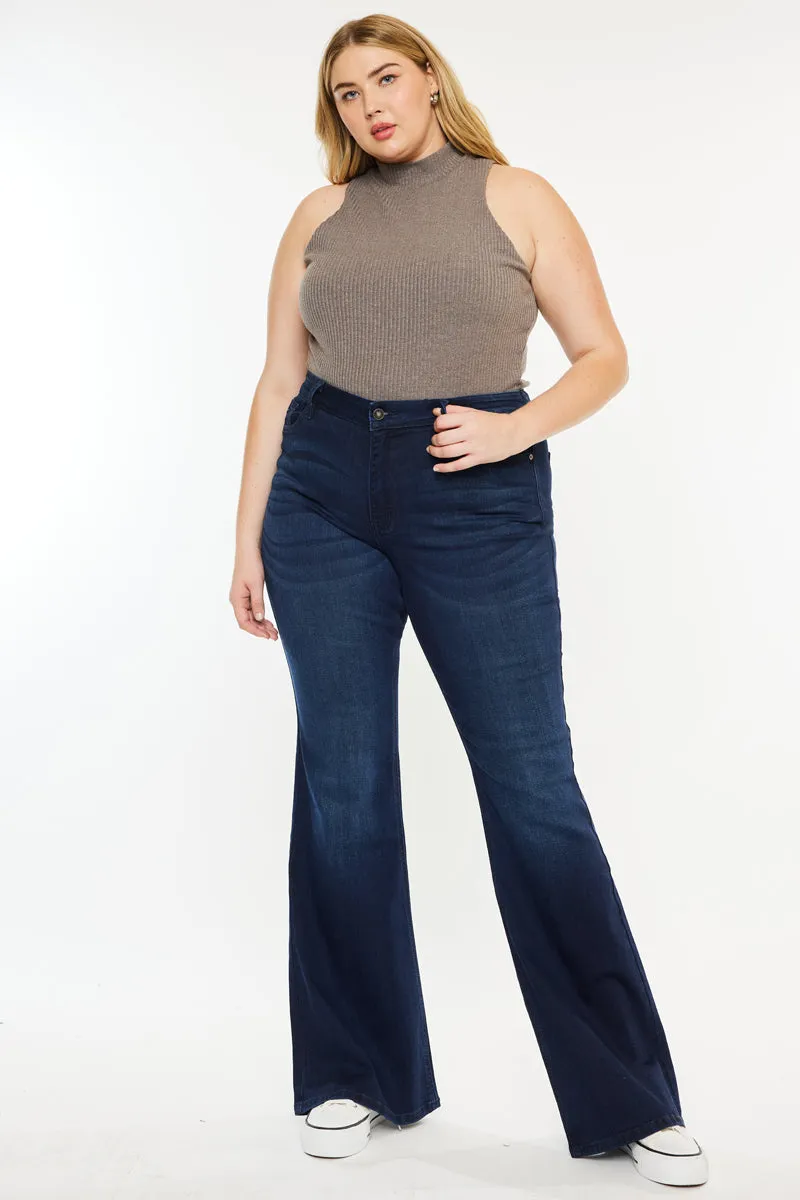 Anna Mid Rise Flare Jeans (Plus Size) sold by Kan Can