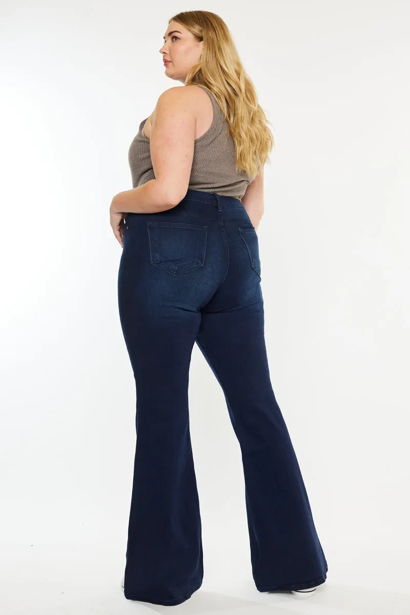 Anna Mid Rise Flare Jeans (Plus Size) sold by Kan Can product image thumbnail 2