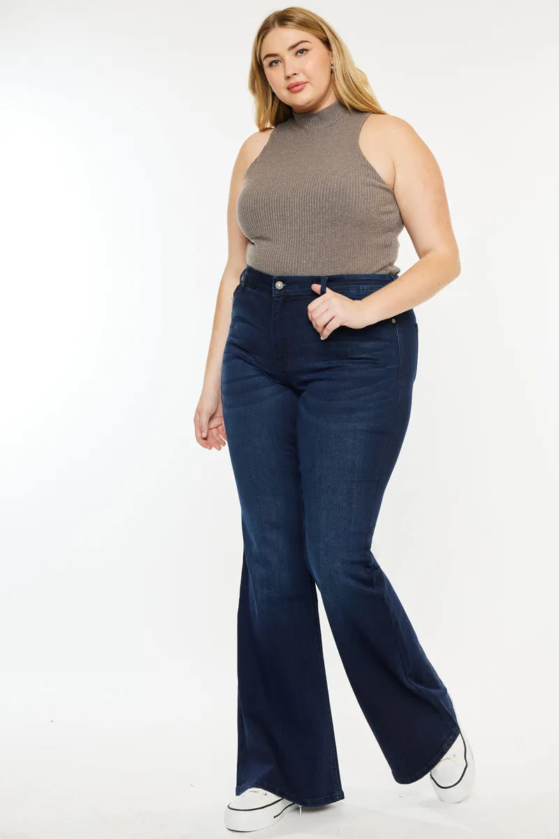 Anna Mid Rise Flare Jeans (Plus Size) sold by Kan Can product image thumbnail 5
