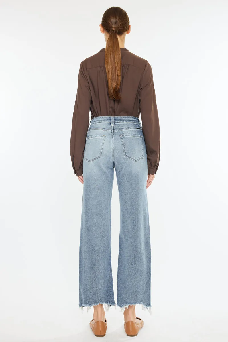 Violet High Rise Slim Wide Leg Jeans sold by Kan Can product image thumbnail 2