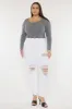 Kristy High Rise Slim Straight Jeans (Plus Size) sold by Kan Can