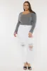 Kristy High Rise Slim Straight Jeans (Plus Size) sold by Kan Can