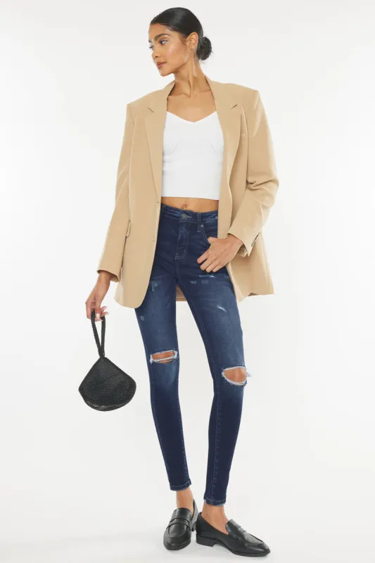 Hilarie High Rise Super Skinny Jeans made by Kan Can