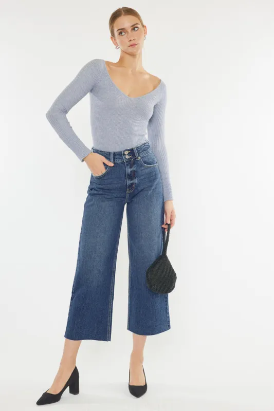 Raya Ultra High Rise Wide Leg Jeans made by Kan Can