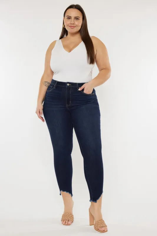 Courtney High Rise Ankle Skinny Jeans (Plus Size) sold by Kan Can