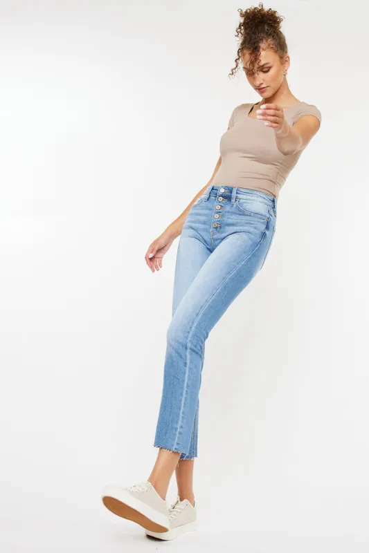 Priscilla High Rise Slim Straight Leg Jeans sold by Kan Can