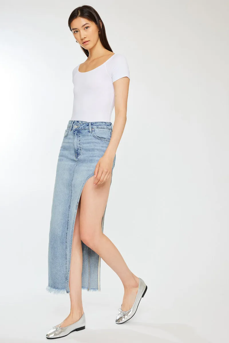 Iris Maxi Denim Skirt sold by Kan Can product image thumbnail 4