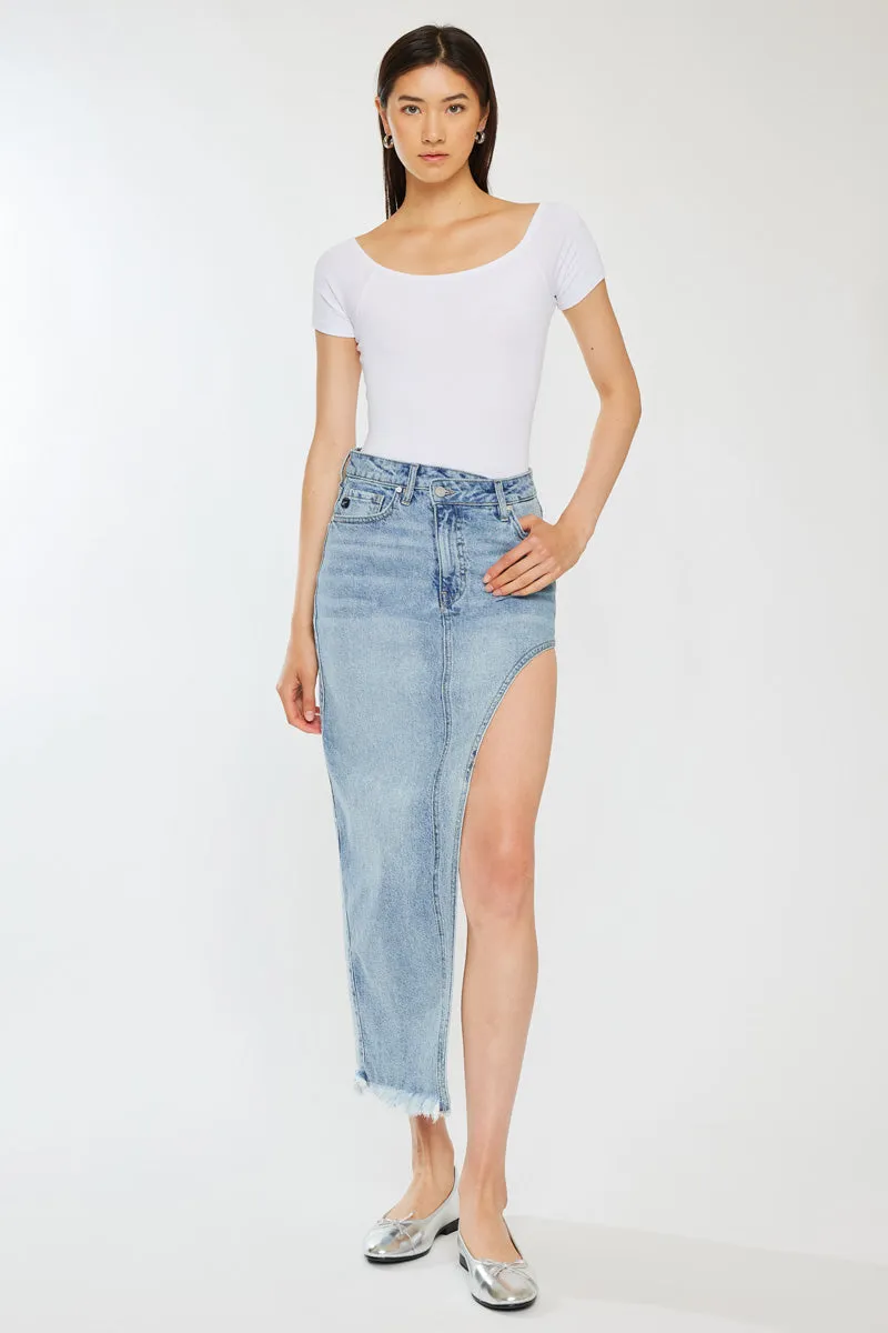 Iris Maxi Denim Skirt sold by Kan Can product image thumbnail 5