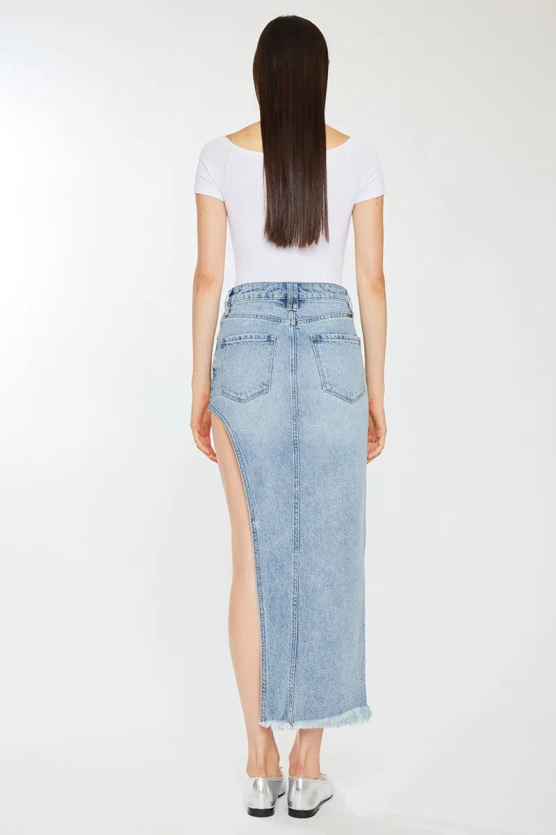 Iris Maxi Denim Skirt sold by Kan Can product image thumbnail 2