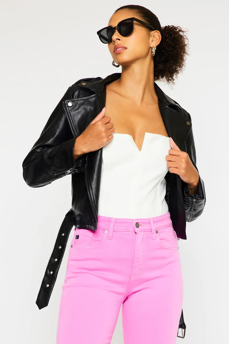 Harley Faux Leather Biker Jacket sold by Kan Can