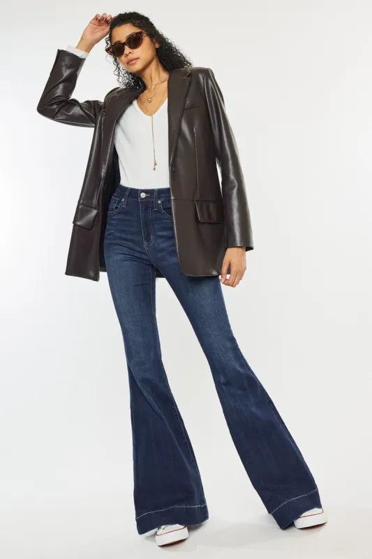 Braelynn Essentials High Rise Super Flare Jeans sold by Kan Can