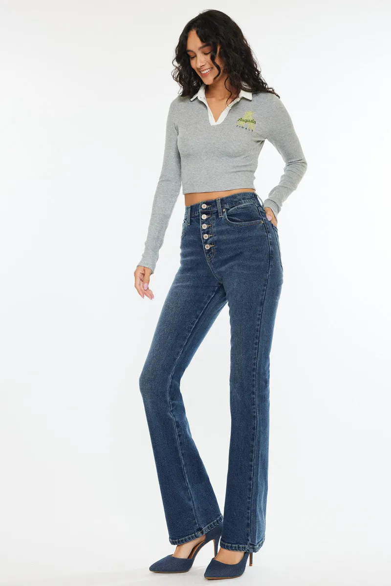 Zina High Rise Vintage Bootcut Jeans sold by Kan Can product image thumbnail 4