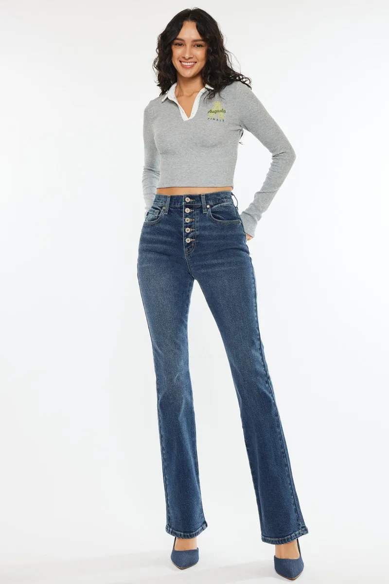 Zina High Rise Vintage Bootcut Jeans sold by Kan Can