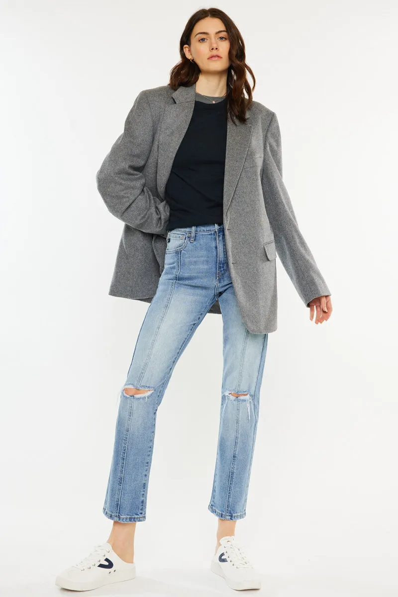 Marley High Rise Slim Straight Leg Jeans sold by Kan Can