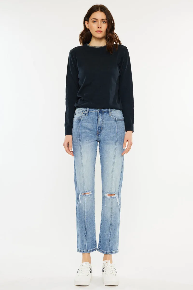 Marley High Rise Slim Straight Leg Jeans sold by Kan Can product image thumbnail 3