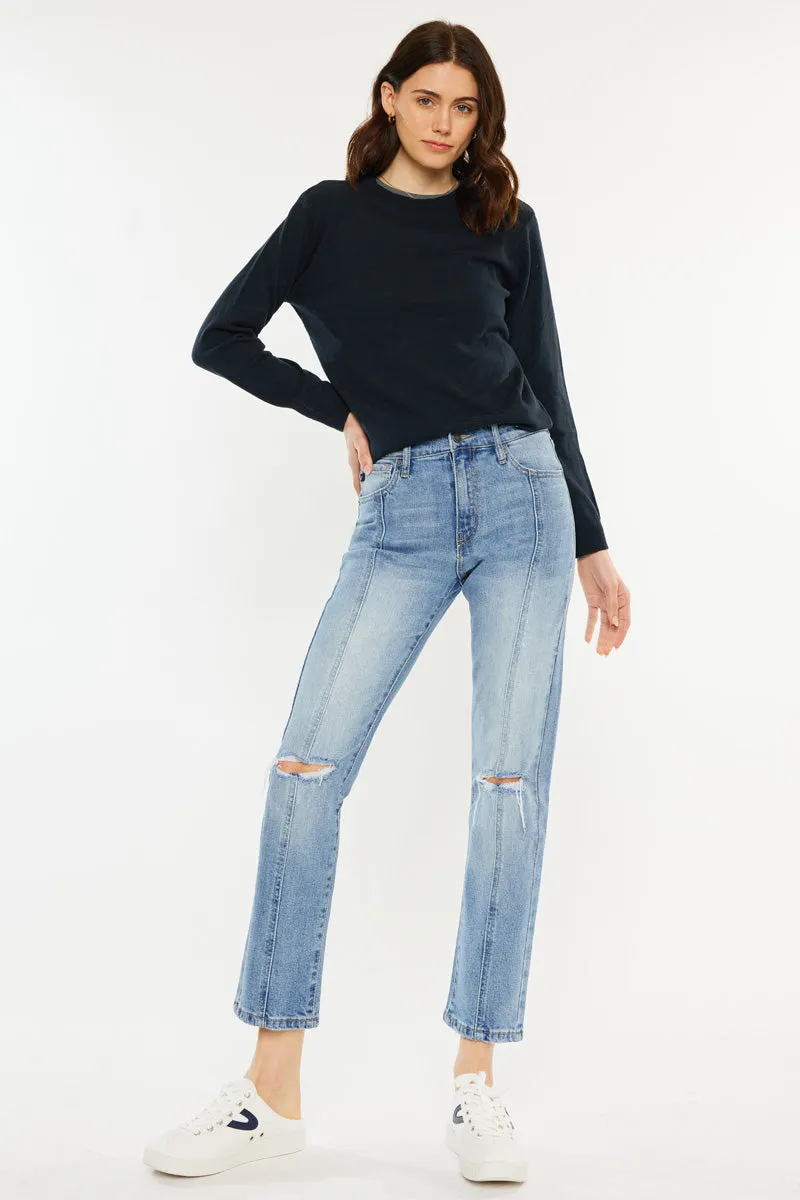 Marley High Rise Slim Straight Leg Jeans sold by Kan Can product image thumbnail 5