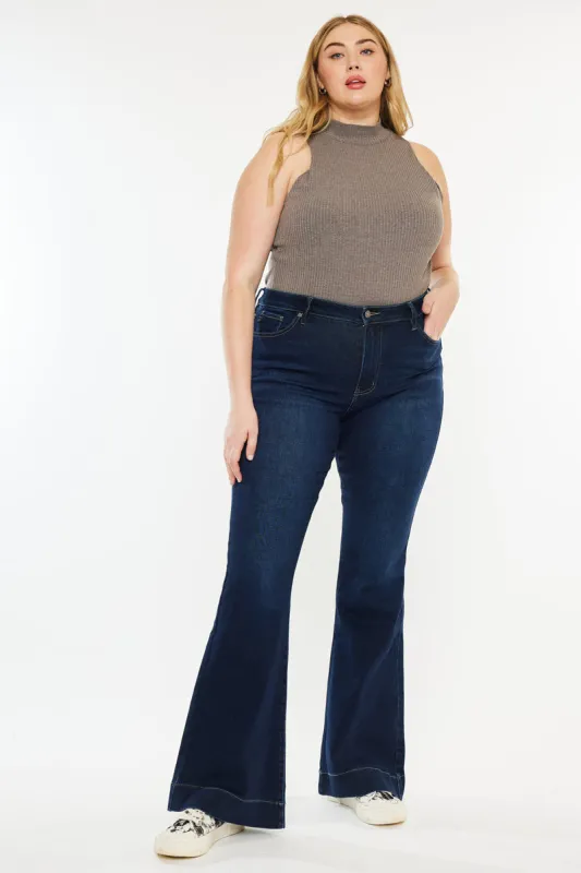 Nancy High Rise Flare Jeans (Plus Size) sold by Kan Can