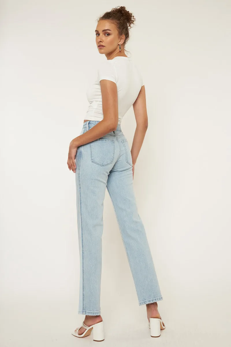 Maple High Rise Straight Leg Jeans sold by Kan Can product image thumbnail 2