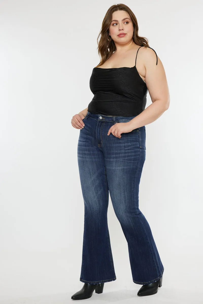 Natti Mid Rise Flare Jeans (Plus Size) sold by Kan Can product image thumbnail 3